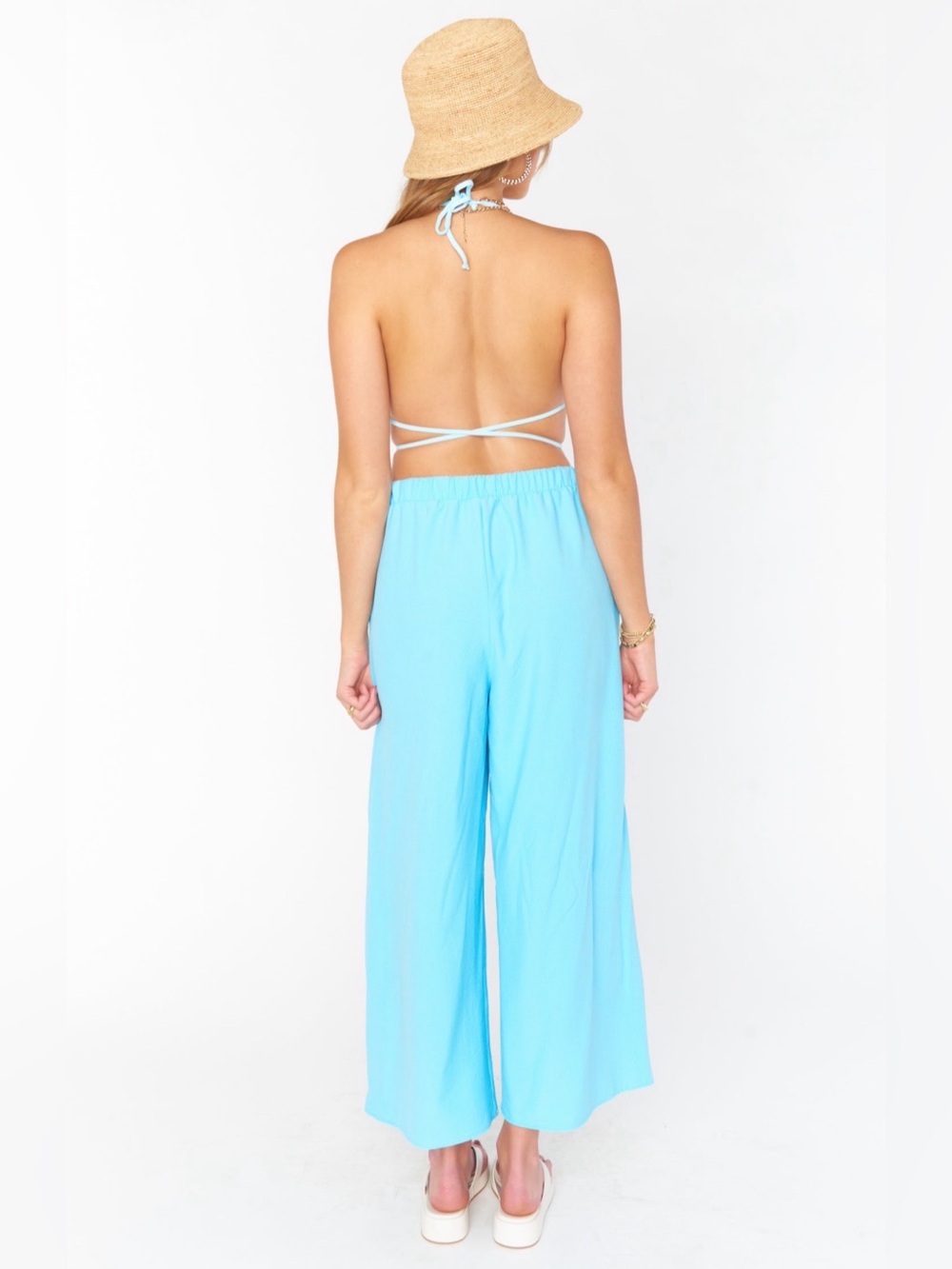 Show Me Your Mumu Kick Back Pants – Sky Blue - Picture 5 of 5
